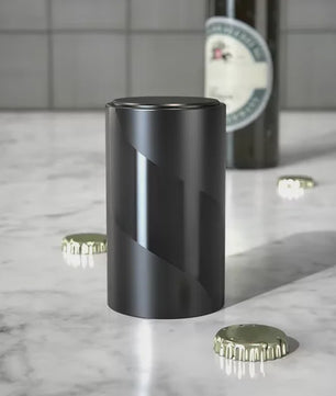 Automatische Flesopener Zwart - Magnetische RVS Bieropener voor Bar