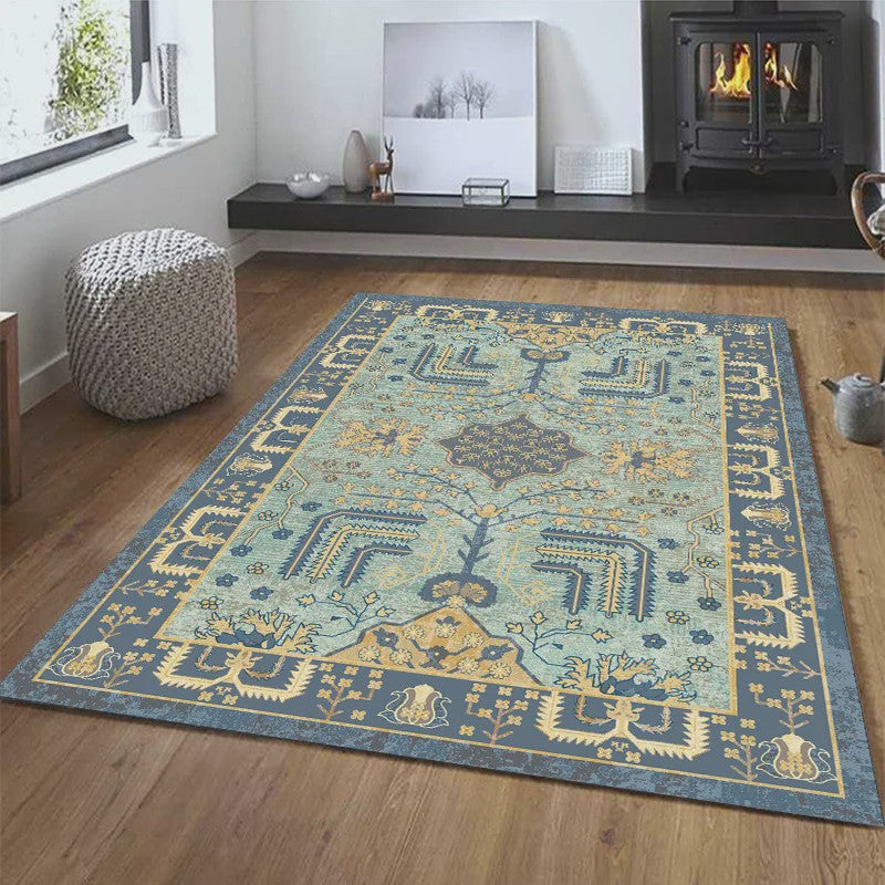 VIKAMA Retro Vloerkleed - Perzisch, Marokkaans & Turks Design voor Woonkamer, Slaapkamer & Zithoek