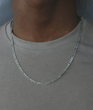 Heren Figaro Ketting - Stoer RVS Punk Hiphop Sieraden Cadeau