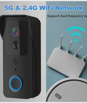 Slimme WiFi Video Deurbel met 1080P Camera, Tweeweg Audio & Nachtzicht - Tuya App