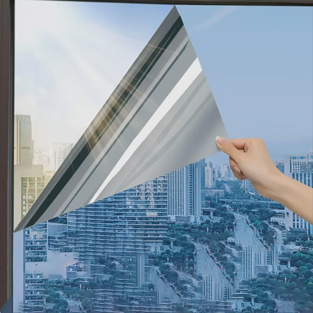 Privacy Raamfolie Spiegel Effect - Zonwerend, Warmte- en UV-bescherming