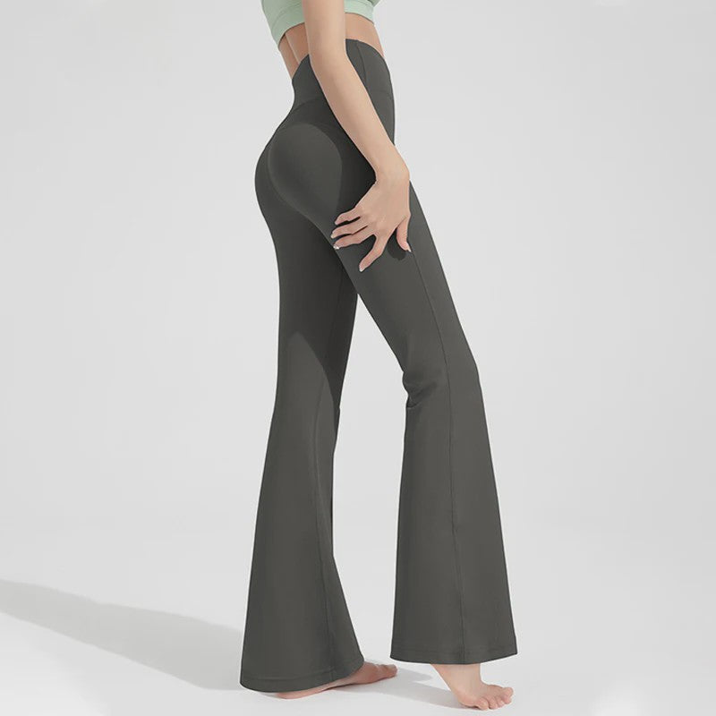Naked Hoge Taille Bell Bottom Broek - Taille Corrigerend & Heupliftend voor Yoga & Fitness