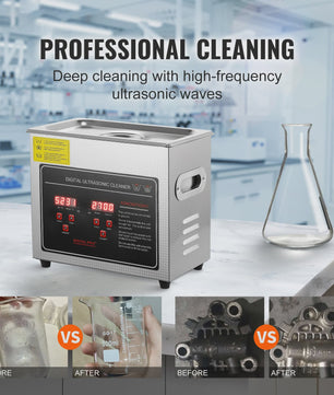 Professionele RVS Ultrasone Reiniger - Krachtig & Draagbaar