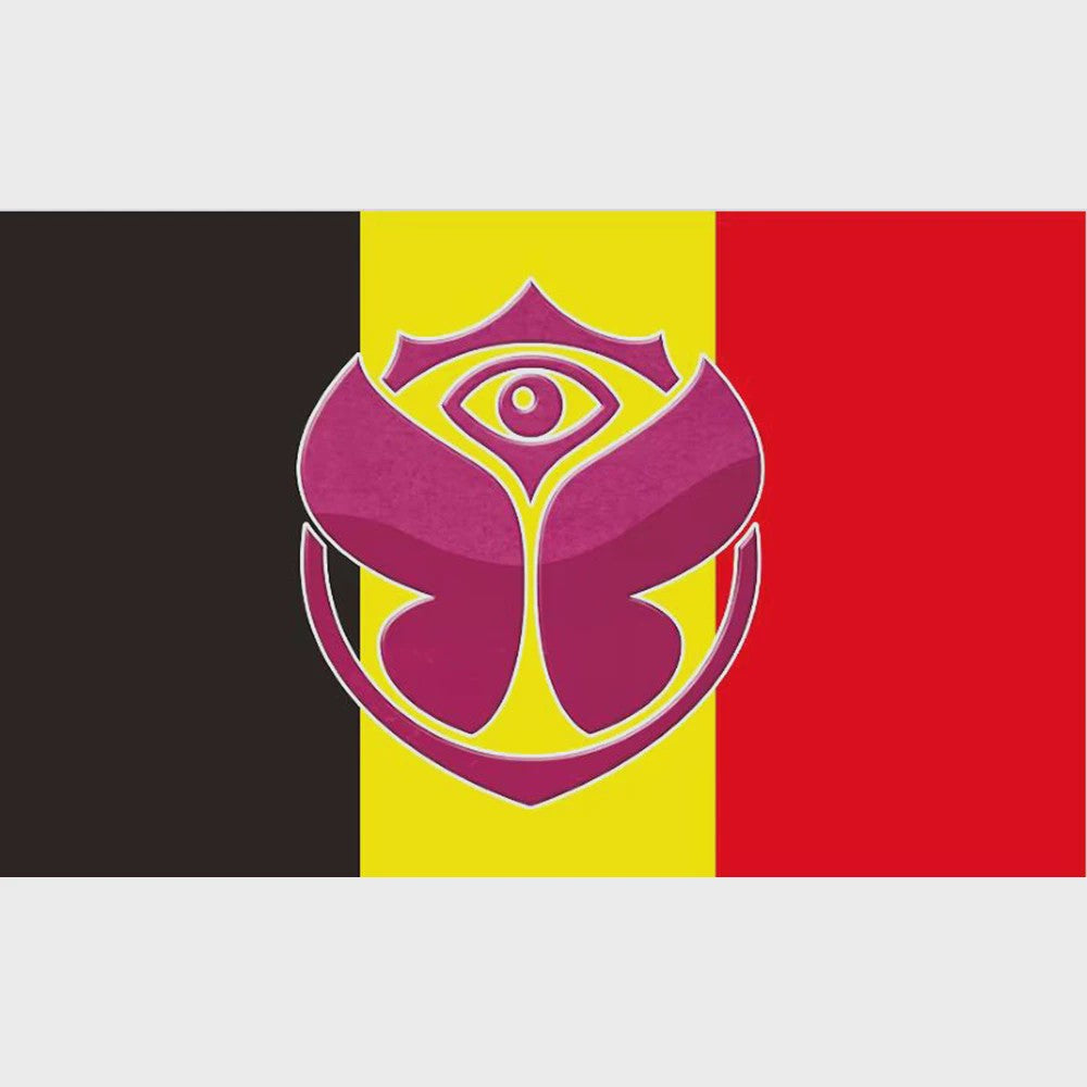 Tomorrowland Vlag 90x150cm - Duitsland, Mexico, België, Spanje - 100D Polyester