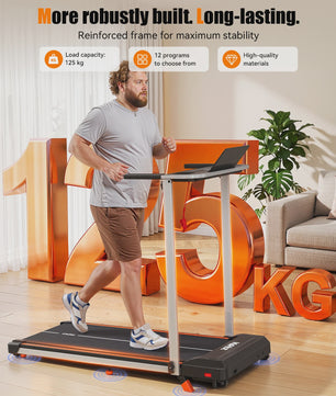 KeHot Opvouwbare Loopband met Bluetooth APP, 1-12 km/u, Incline, 125kg Capaciteit
