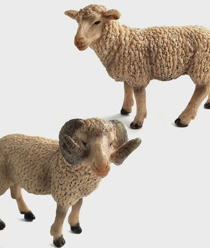 Realistisch Sierfiguur Schaap of Geit - Boerderijdier Model voor Miniatuur Tuin & Huisdecoratie