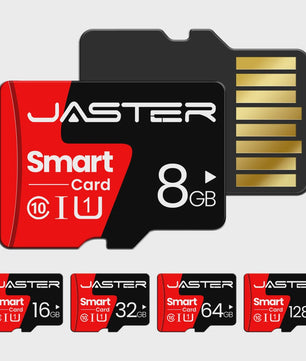 JASTER Class 10 Micro SD Kaart 8GB - 128GB | TF Kaart voor Telefoon, Camera, Computer