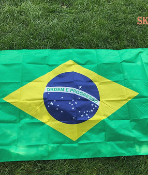 Braziliaanse Vlag 60x90cm & 90x150cm - Polyester Digitale Print