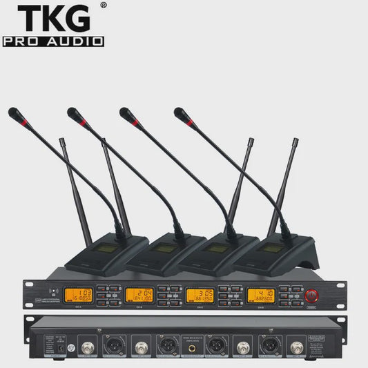 TKG UR4000C UHF Draadloos Microfoon Systeem voor Vergaderingen en Conferenties