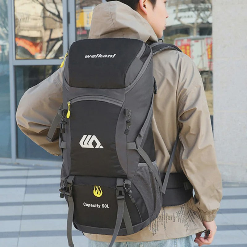 50L Waterdichte Reisrugzak - Grote Outdoor Backpack voor Kamperen, Wandelen & Klimmen