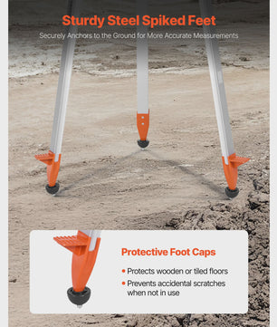 Professionele Roterende Laser Waterpas Set met Statief & Meetlat - Rode/Groene Straal, 300m Bereik, Hellingsfunctie