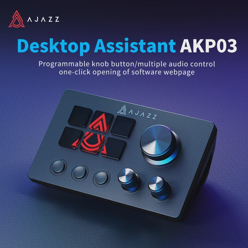 AJAZZ AKP03 Macro Programmeerbaar Toetsenbord met Draaiknoppen
