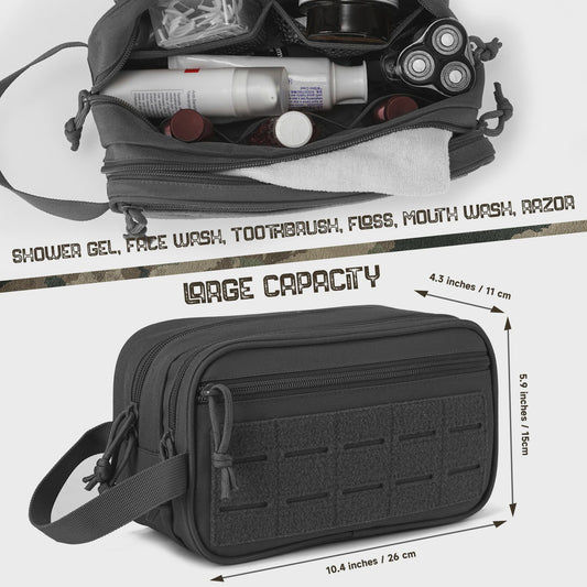 Tactische Toilet Tassen Organizer Heren - Waterafstotend & MOLLE Compatibel