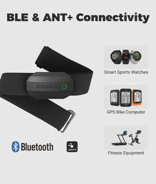 COOSPO H808S Hartslagmeter Borstband - ANT+ & Bluetooth - IP67 Waterdicht