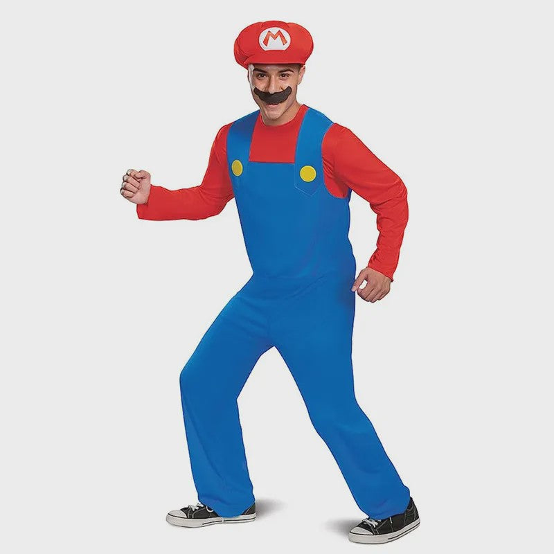 Super Brothers Kostuum - Unisex Mario & Luigi Verkleedset voor Halloween en Carnaval