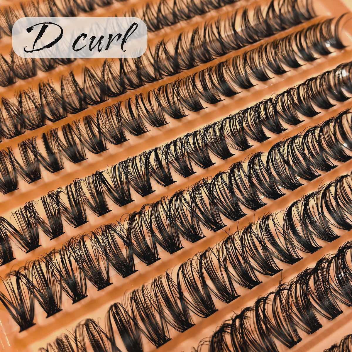 200x 4D Wimperextensions Clusters - Compleet met Lijm, Pincet & Borstel voor Natuurlijk Volume