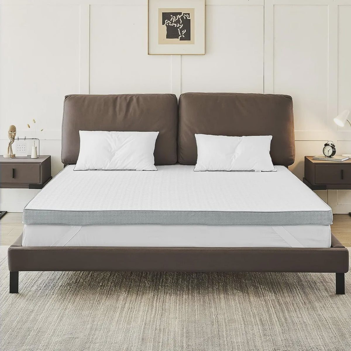 Vesgantti Gel Memory Foam Matrastop deken 7.5 cm - Koel Slapen & Rugpijn Verlichting