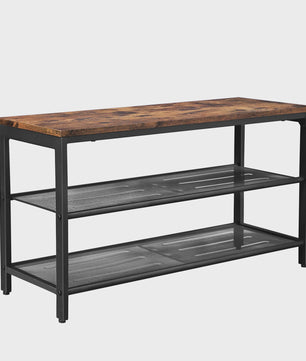 VASAGLE Schoenenbank met 2 Niveaus - 80x30x44.5 cm - Stijlvol en Praktisch voor de Hal