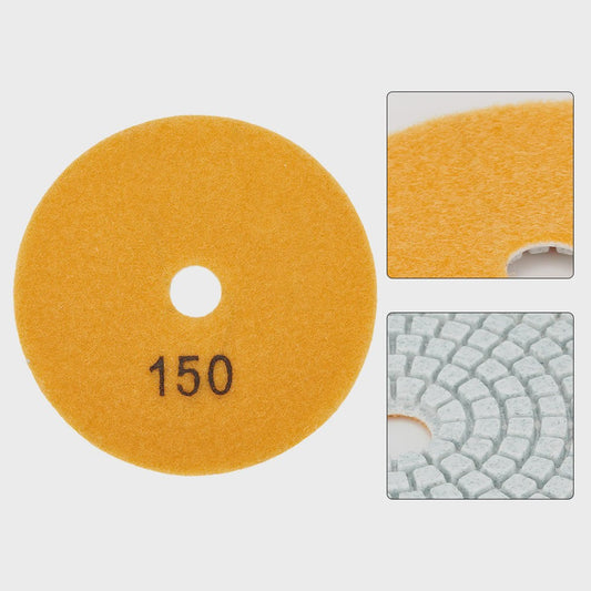 4-Inch Diamant Polijstschijven Set (30-10000 Grit) voor Nat/Droog Gebruik - Steen, Beton, Marmer