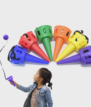 Vangspel Set met Bal en Koord - Outdoor Kinderspel voor Hand-Oog Coördinatie