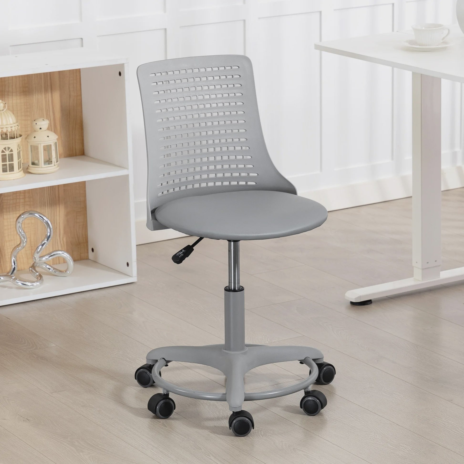 Ergonomische Bureau Stoel Grijs - Draaibaar, Verstelbaar & Ventilerend