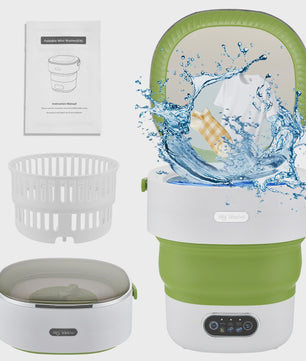 Opvouwbare Mini Wasmachine met Centrifuge - 13L Draagbare Wasmachine voor Reizen & Camping