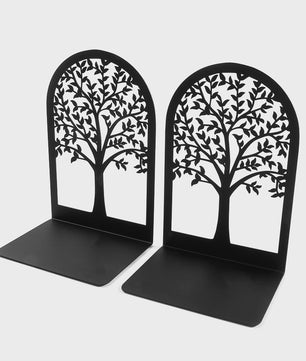 Decoratieve Levensboom Boekensteunen - Stijlvolle Boekenhouders voor Bureau en Thuis