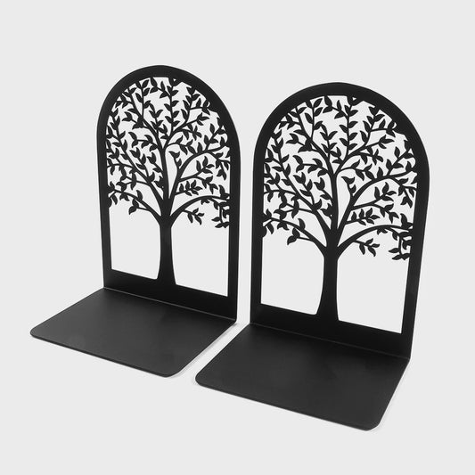 Decoratieve Levensboom Boekensteunen - Stijlvolle Boekenhouders voor Bureau en Thuis