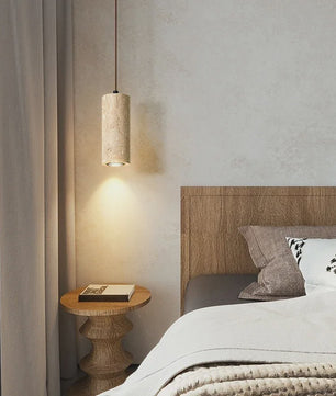 Retro Travertin Hanglamp - Sfeervolle Verlichting voor Slaapkamer, Woonkamer & Bar