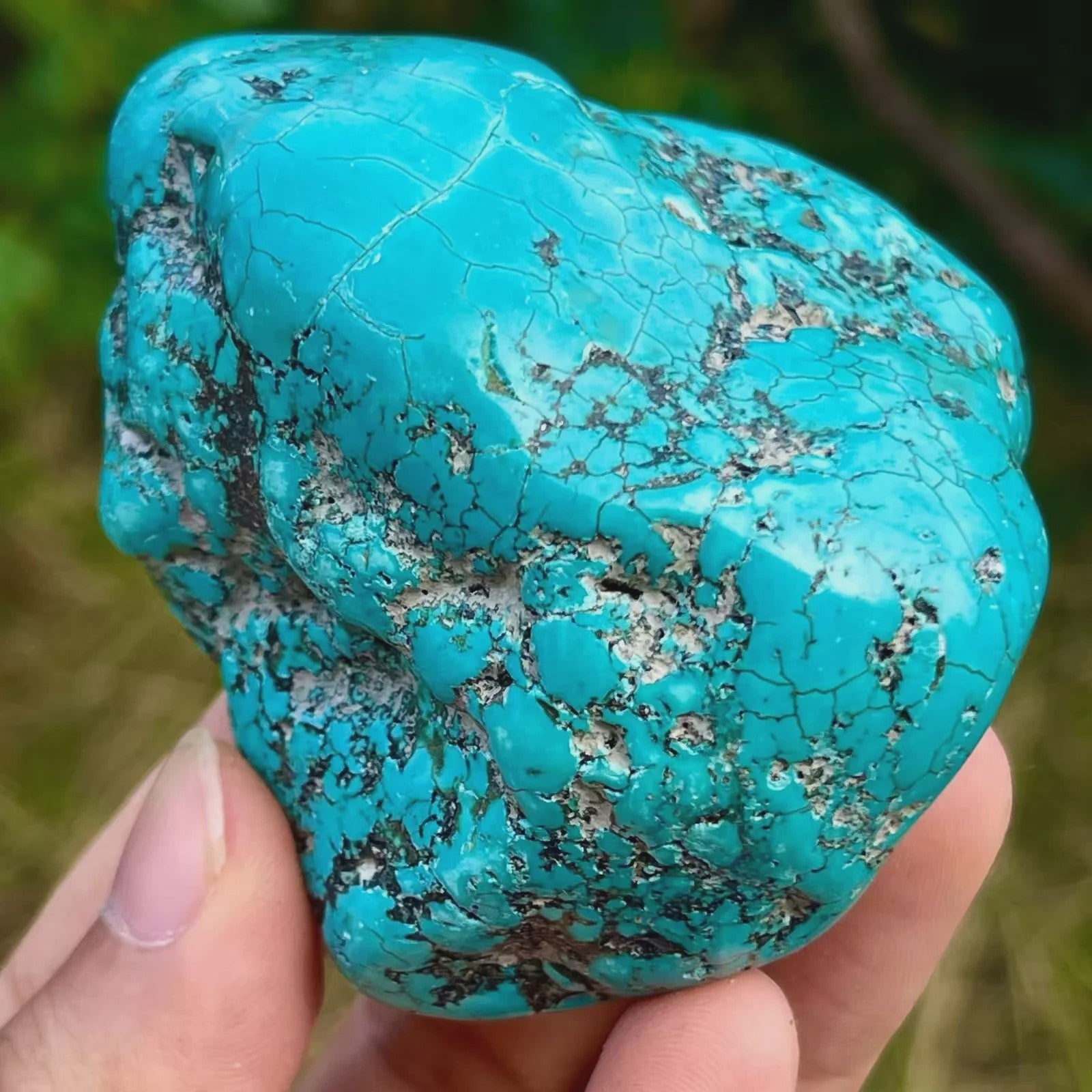 Ruwe Turquoise Kristal - Natuurlijke Energie Steen voor Healing en Decoratie