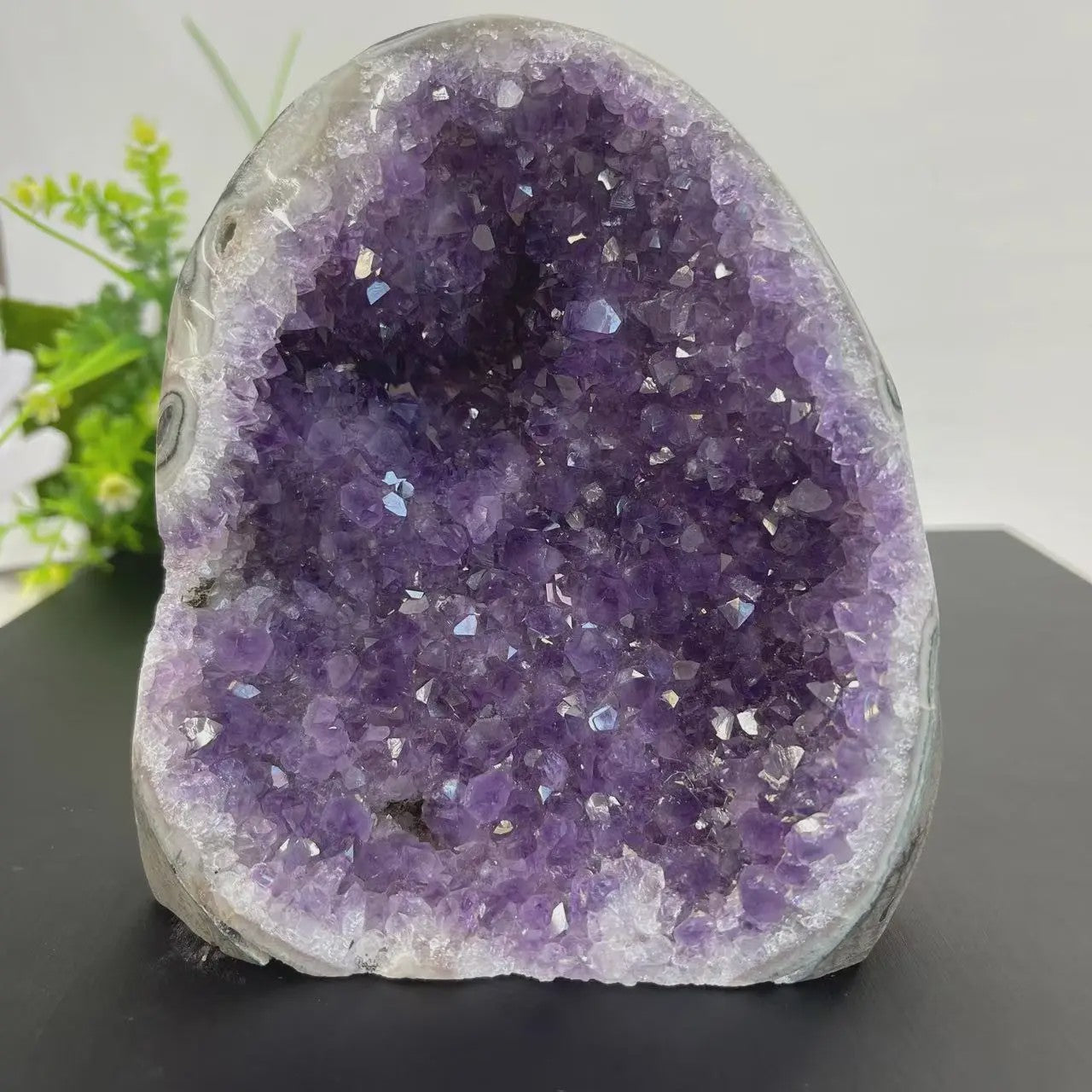 Natuurlijke Amethist Geode Kristal Cluster - Unieke Ruwe Kwarts Decoratie