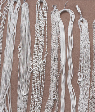 925 Sterling Zilveren Kettingen: Rolo, Figaro & Meer (16-30 Inch)