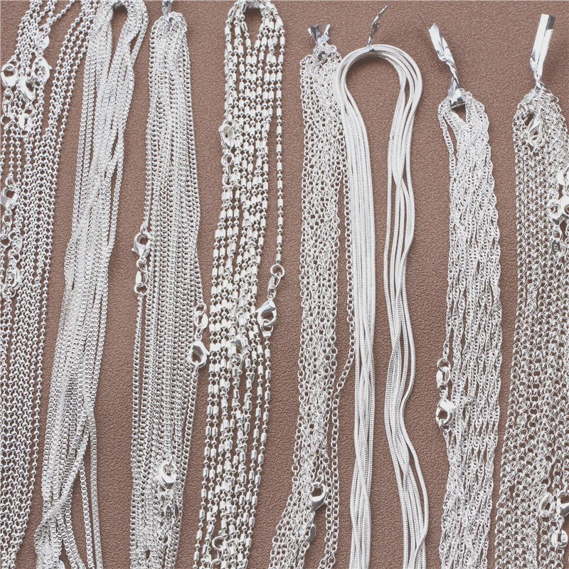 925 Sterling Zilveren Kettingen: Rolo, Figaro & Meer (16-30 Inch)