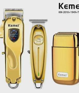Kemei Professionele Metalen Trimmer KM-TX1/KM-2010/KM-1949 - Oplaadbaar met LED Display