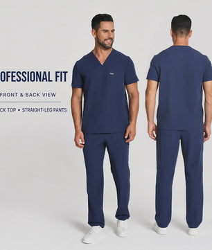 Medische Scrubs Heren: Anti-bacterieel & Kreukvrij Werkuniform voor Zorgprofessionals