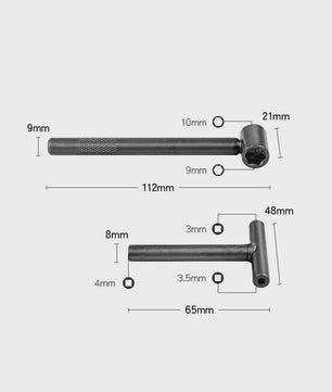 Motor Klep Afstelgereedschap Set met Voelermaat 0.005-0.020 inch