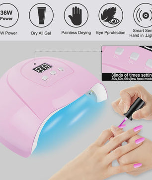 Complete Gel Nagellak Set met UV Lamp & Elektrische Vijl