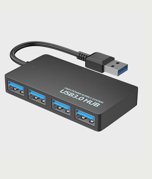 Slanke USB 3.0 Hub met 4 Poorten - Hoge Snelheid Dataoverdracht voor Laptop & PC