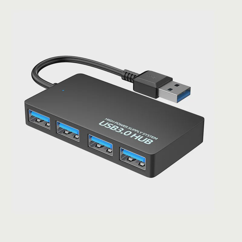 Slanke USB 3.0 Hub met 4 Poorten - Hoge Snelheid Dataoverdracht voor Laptop & PC