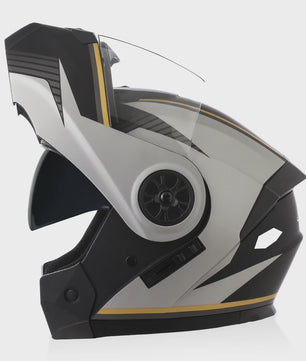 BLD Flip-Up Motorhelm Modulair ABS Dubbel Vizier DOT Goedgekeurd
