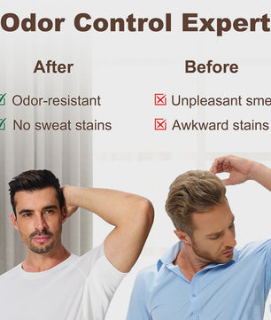 S–XL Heren T-shirt met Zweetabsorberende Onderarmpads - Ademend & Sneldrogend