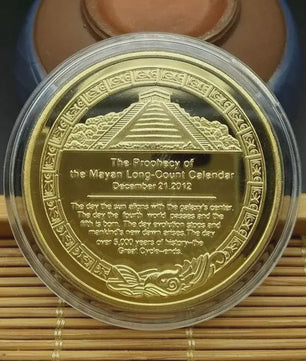 Maya Azteken Kalender Munt - Gouden & Zilveren Herdenkingsmunt