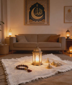 Boho Gebedskleed & Picknickkleed - Katoen Blend met Franje, Ideaal voor Yoga, Meditatie en Ramadan