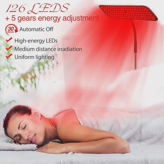 LED Roodlichttherapie Paneel met Standaard - 660nm & 850nm Nabij-Infrarood
