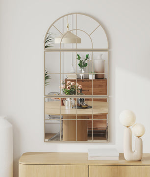 Boogvormige Raam Spiegel Set - 3 Delig - Metalen Frame - Woonkamer & Slaapkamer Decoratie