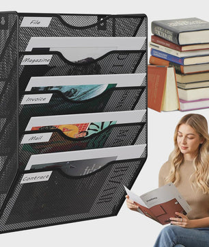 Wandrek Metaal Gaas 5 Vakken - Documenten, Tijdschriften & Brieven Organizer