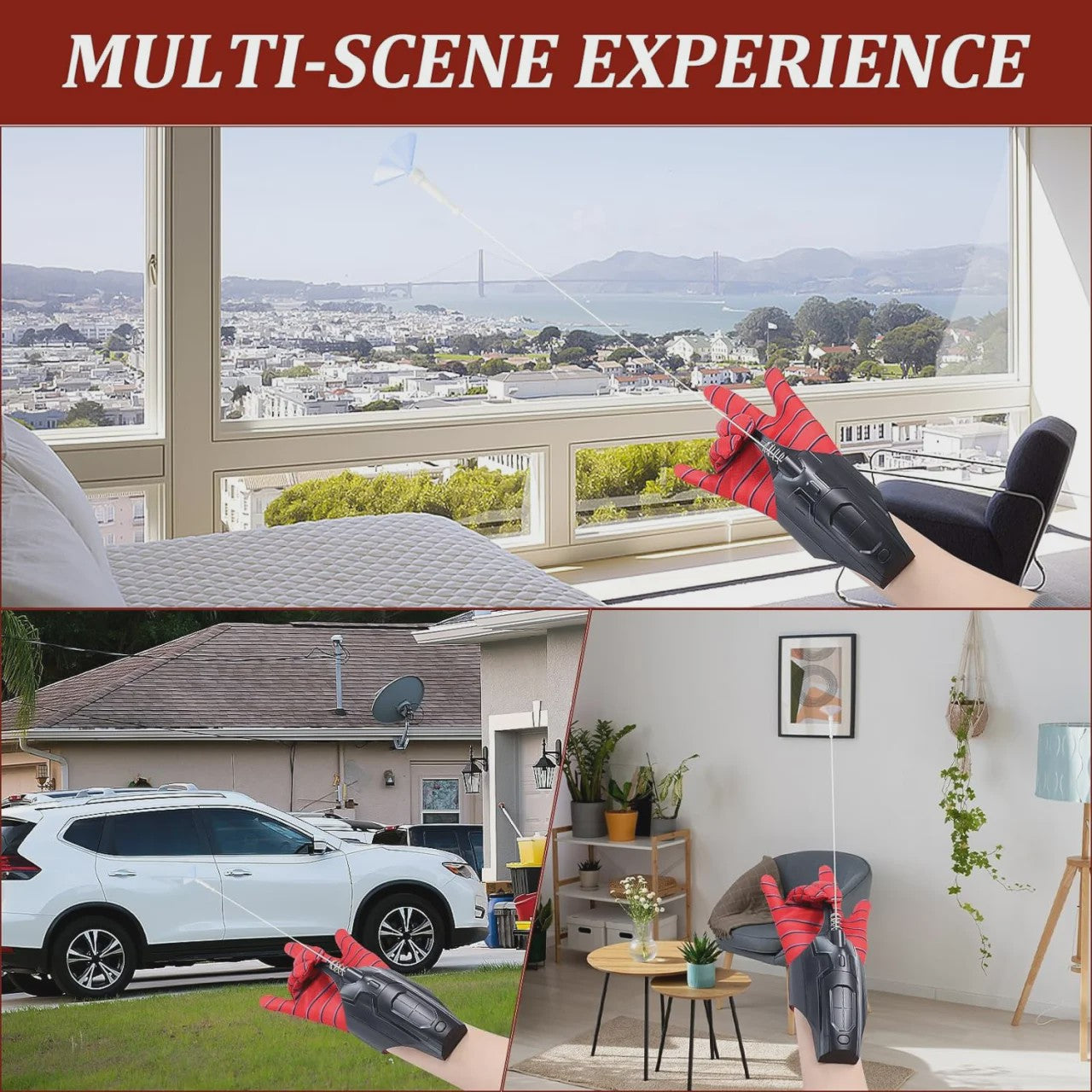 Spider-Man Pols Launcher - Cosplay Web Shooter Speelgoed met Zuignap & Magneet