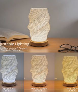Nordic LED Tafellamp met 3 Kleurtemperaturen & USB-aansluiting