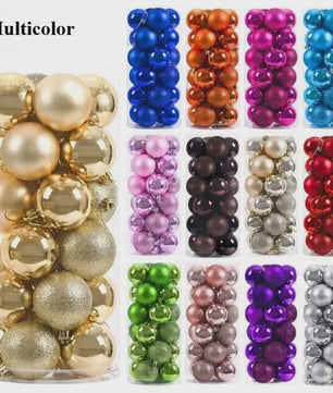 Set van 24 Kerstballen (3/4/6 cm) - Versier je Kerstboom en Feest met Stijl