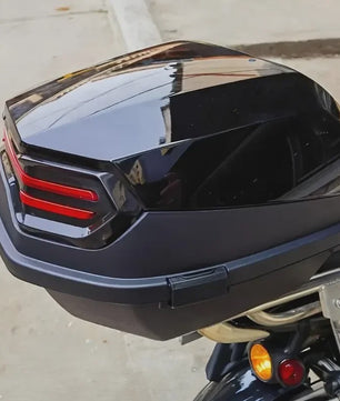 35L Motor Topkoffer - Robuuste ABS Motorbagage met Sluiting & Helmopslag